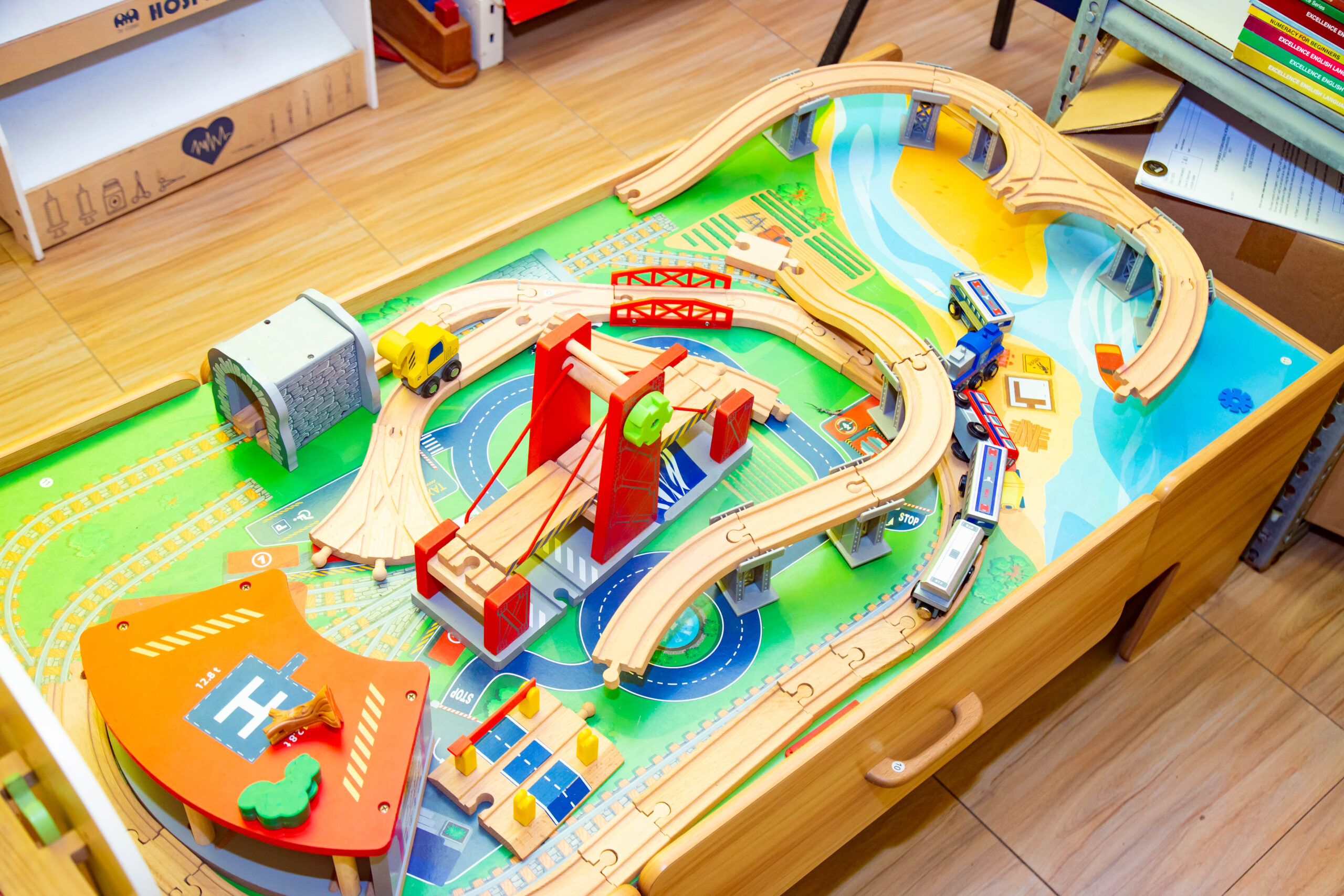 Montessori train table